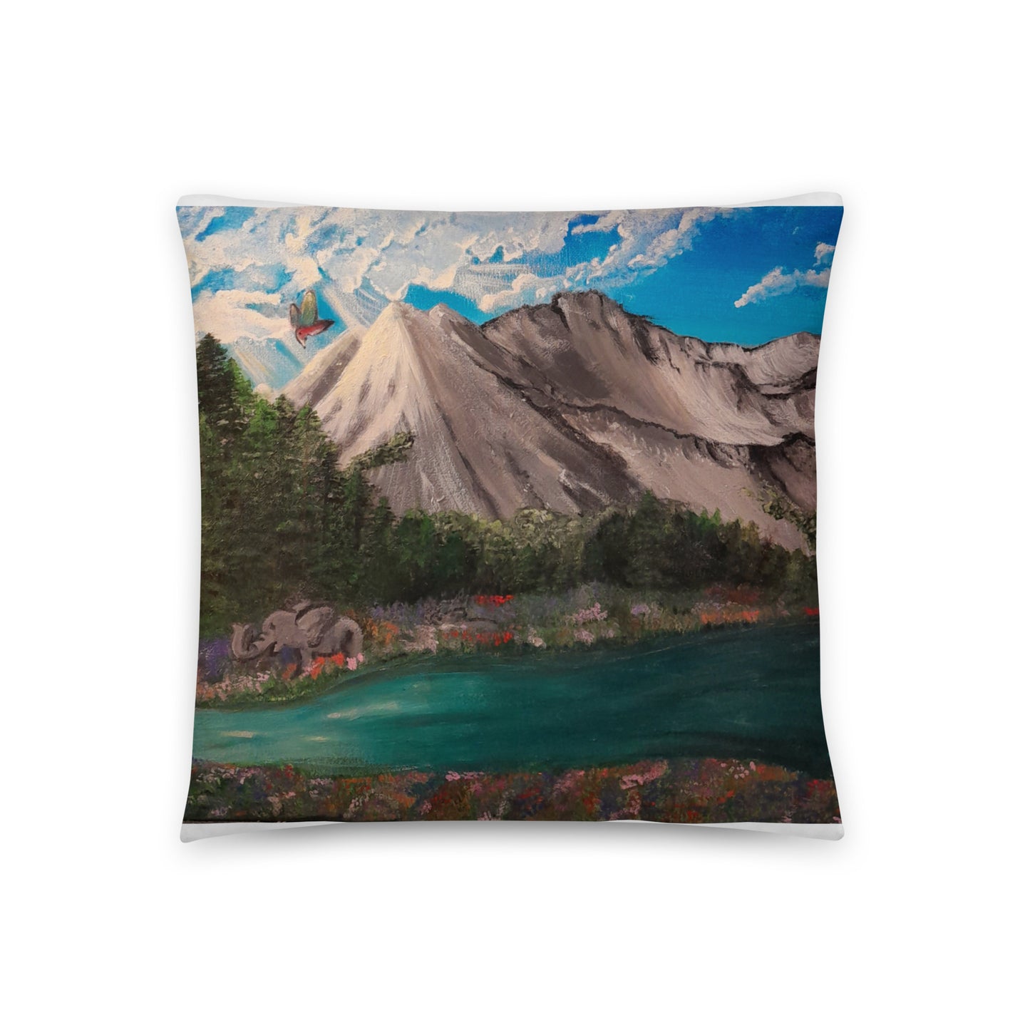 Premium Cushion-Majestic Mountain Design