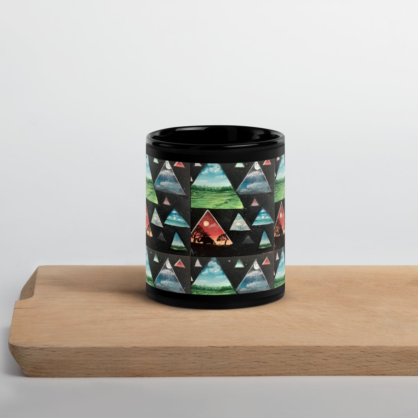 Galaxy-themed Landscape Mug